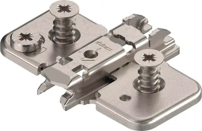 Immagine prodotto di BLUM CLIP piastra di montaggio eccentrica a croce, acciaio, vite di sistema, distanza 0 mm