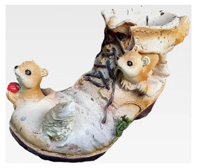 Produktbild von Gartenfigur mit Eichhörnchen – Pflanzfigur