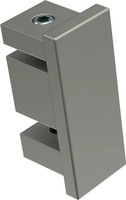 Produktbild von Interdeco Endstücke / Zierabschlüsse für Gardinenstangen mit 14 x 35 mm Edelstahl-Optik, Typ Paxo (Kappe), Pack. 2 Stück