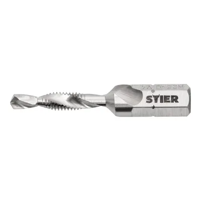 Produktbild von STIER Kombigewindebohrer Bit M4 DIN 3126 HSS-G 1/4"-Sechskant rechtsschneidend Sechskantschaft Gewindeschneider Einschnittgewindebohrer Durchgangsloch