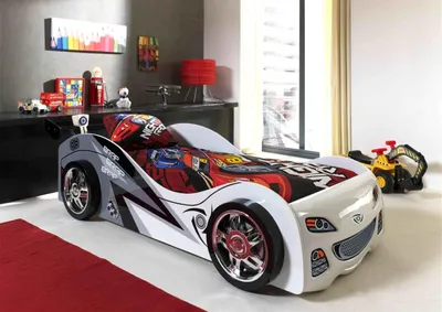 Produktbild von Kinderbett Autobett Brap Brap, Weiß
