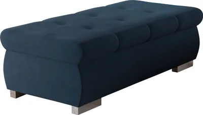 Produktbild von MIRJAN24 Polsterhocker Orkan Groß, Moderne Sitzhocker vom Hersteller, Holzkonstruktion, 120x60x39 cm (Farbe: Uttario Velvet 2967)