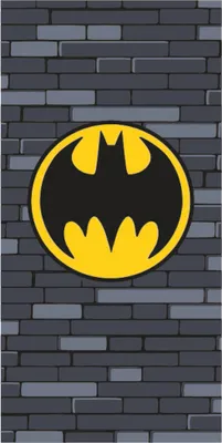 Produktbild von Lizenziertes Batman Logo Strandtuch aus Mikrofaser Polyester, 70x140 cm
