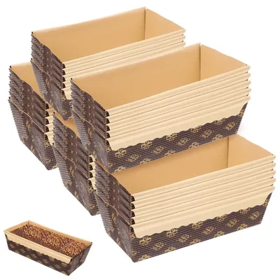 Produktbild von 25 Stück Papierbackformen, Ölbeständig und Stapelbar