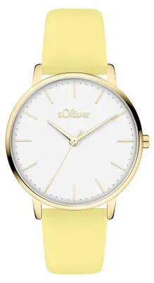Produktbild von s.Oliver Damenuhr - 34 mm - Flache, Zeitlose, alltagstaugliche, analoge Armbandu
