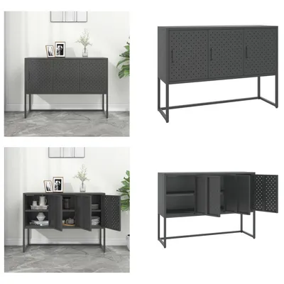 Obrázok produktu pre vidaXL Príborník antracit 105x35x75 cm oceľ - Príborníky - Príborníky - Príborníky