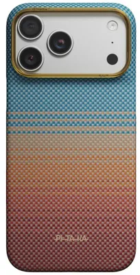 Image de Étui en aramide pour iPhone 18 Pro Max / 17 Pro Max, coque ultra-fine PITAKA avec MagSafe, disponible en marron et en noir, avec Polyamide
