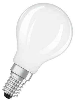 Obrázek produktu pro OSRAM LED Retrofit CLASSIC P DIM ve tvaru P, LED žárovka, sklo, matná, 3,4 W, 470 lm, 2700 K, stmívatelná, CRI 80