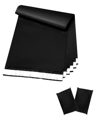 Versandtaschen 50 Stück 22x34 cm, schwarz, PE, selbstklebend