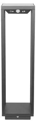 Produktbild von 2,2 W dunkelgraue LED-Solar-Hauslaterne mit Batterie IP54 Zafferano