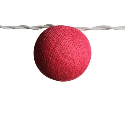 Produktbild von Lichterkettenkugel - Cocoon Kugel - pink