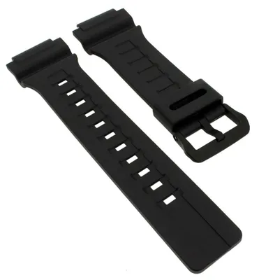 Produktbild von Casio Collection Uhrenarmband | Ersatzband Resin schwarz für MCW-200H