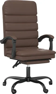 Produktbild von vidaXL Bürostuhl mit Massagefunktion Braun Kunstleder