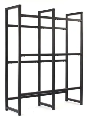 Productafbeelding van Solidchoice - Robuuste Stellingkast voor 6 Kratten 91 x 31 x 116 cm