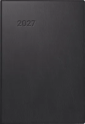 Produktbild von BRUNNEN 1072311907 Taschenkalender Mod. 723 2027 A7, Kunststoff, schwarz