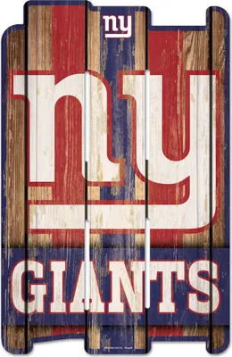 Produktbild von NFL New York Giants Fence Plank Wood Sign Holzschild Holz 43x28cm Zaun