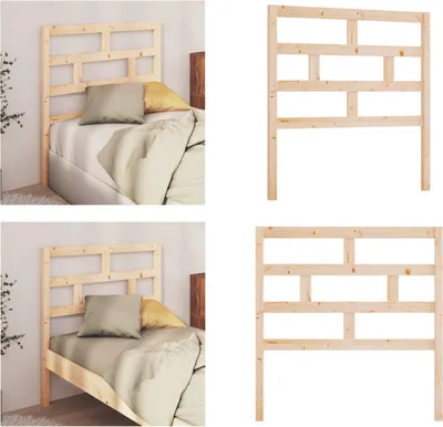 Image de vidaXL Tête de lit 106x4x100 cm pin massif - Tête de lit - Tête de lit - Tête de lit en bois