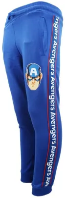 Produktbild von Marvel Avengers Captain America Jungen Kinder Jogginghose Sporthose Hose 104-110 - 104, Blau
