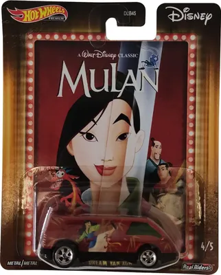 Obrázek produktu pro Mattel GJR21 Hot Wheels Premium Real Riders Disney Mulan Dream Van XGW autíčko s Mulan a Mushu 4/5