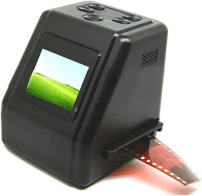 Productafbeelding van Film Diascanner - Negatieven Converter - Foto Digitaliseren - Hoge Resolutie Scan - 3.86 x 3.46 inch - Zwart