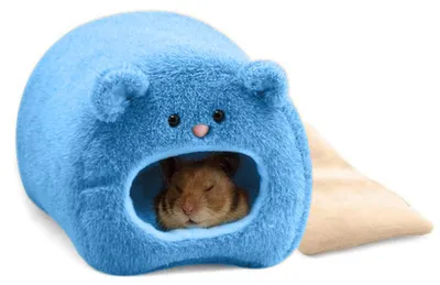 Produktbild von Warme Hamsterhöhle Aus Flanell Mit Aufhängungskette Für Zwerghamster Mäuse Ratten 1 Stück
