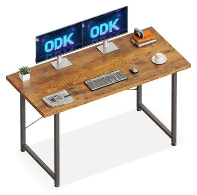 Imagen del producto de Escritorio con patas ajustables, 120x48 cm, color marrón