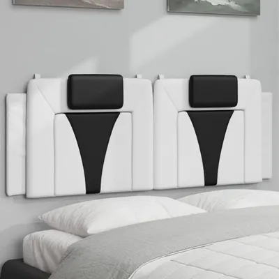 Produktbild von Kopfteil-Kissen Weiß und Schwarz 120 cm Kunstleder 374787