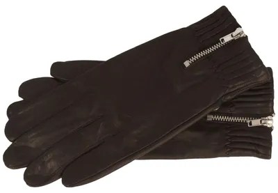 Roeckl Damen Lederhandschuhe Reißverschluss in braun