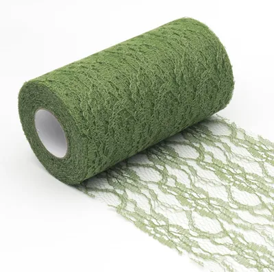 Imagen del producto de Mantel individual verde de 15 cm x 25 metros para decoración de fiestas