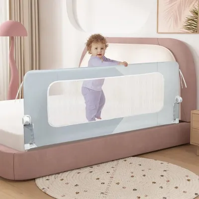 Image de Barrière de lit pour enfants, 150/180/200 cm - Protection contre les chutes