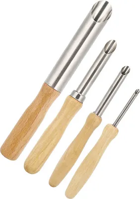 Obrázok produktu pre 4 ks Drevená rukoväť Kruhové okrúhle diery Keramické hlinené frézy Rezbárske vŕtacie nástroje 4 ks

Okrúhle