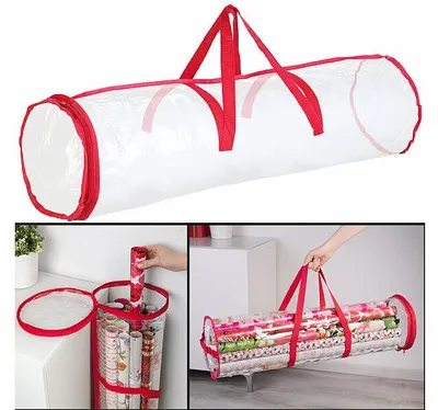 Image de Sac de rangement pour rouleaux de papier cadeau