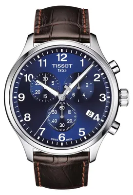 Image de Montre Tissot Chrono XL Classic 45 mm à quartz suisse et cadran bleu