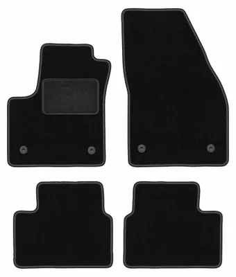 Immagine prodotto di Tappetini in moquette per Opel Meriva B 2010-2017 (monovolume) – set 4 pezzi, neri, su misura – Wielganizator LUX