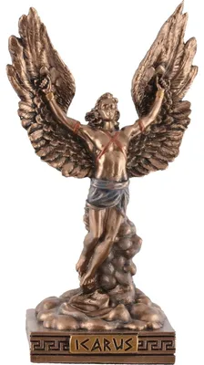 Produktbild von Miniatur bronzierte Figur Der Flug des Ikarus, aus der griechischen Mythologie