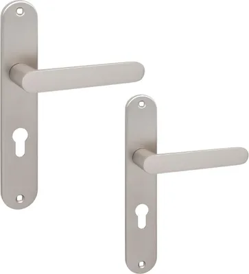 Immagine prodotto di Maniglia interna su piastra lunga per inserto Malaga Satin Kuchinox KMG_3M2A