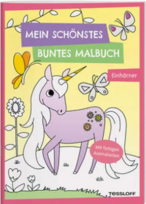 Image de Mon plus beau livre de coloriage coloré. Licornes