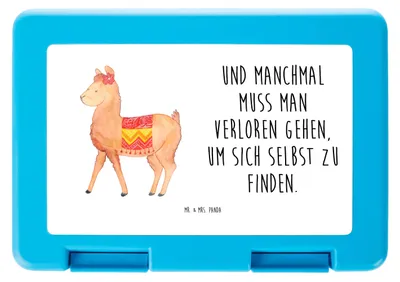 Produktbild von Mr. & Mrs. Panda Bentobox Alpaka Stolz - Weiß - Geschenk, Vesperbox, Lunchbox, Lebensmittel Aufbewahrungsbox, Bento Box, Vorratsbehälter