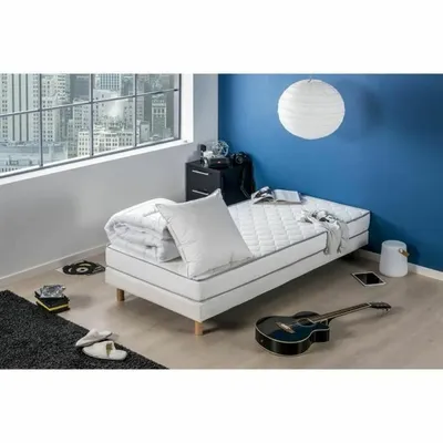 Zdjęcie produktu dla Materac 90 x 190 cm + kołdra 140 x 200 cm + poduszka z twardej pianki 60 x 60 x 16 cm