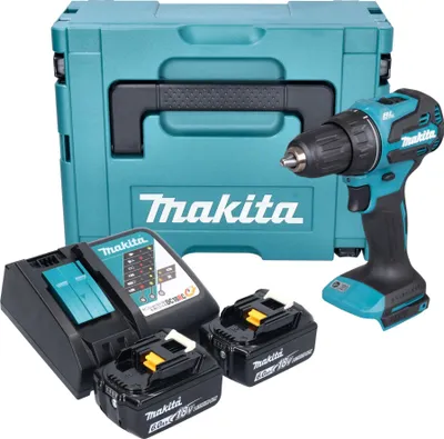 Produktbild von Makita DDF 490 RGJ Akku Bohrschrauber 18 V 65 Nm 1/2" Brushless + 2x Akku 6,0 Ah + Ladegerät + Makpac