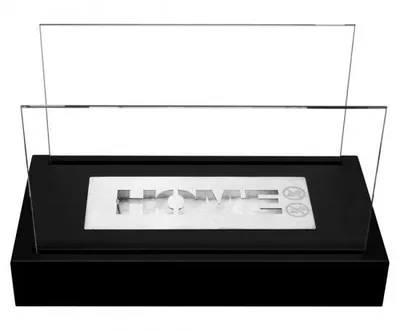 Produktbild von Freistehender Biokamin 36 x 18 x 22 cm Home Schwarz Strukturmatt
