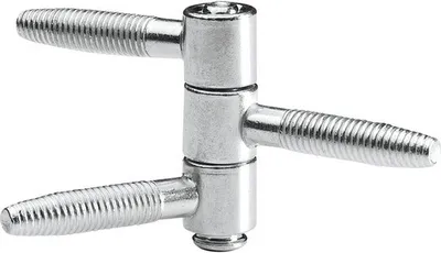 Produktbild von Einbohrband 3-teilig, H 38 x Ø 13 mm, verzinkt, 2 Stück