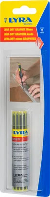 Produktbild von Lyra Bleistiftminen grau für Tiefenlochmarker 12 Stück, für alle Oberflächen