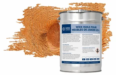 Image de Wixx Huile pour Meubles de Jardin UV+ - Bangkirai - 2,5L
