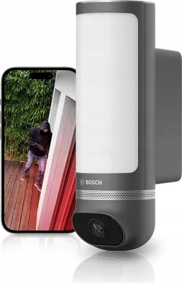 Zdjęcie produktu dla Bosch Smart Home II Kamera monitoringowa zewnętrzna 1080p Full-HD z lampą