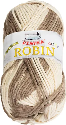 Obrázek produktu pro Příze ROBIN COLOR - 100g / 150 m - Béžová,Hnědá