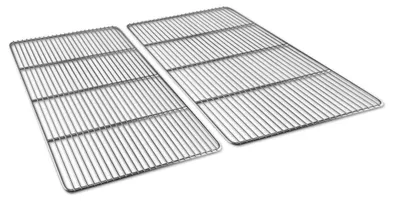 Image de Grille de cuisson en fonte et en acier inoxydable pour barbecue Weber Genesis II, dimensions 48 x 34 cm