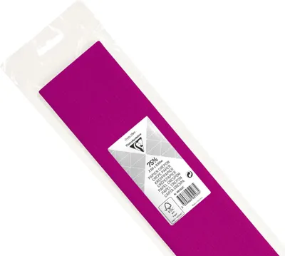 Produktbild von Clairefontaine 10x Krepppapier 1 Blatt 2,50x0,50m Zyklamenrot 95103C