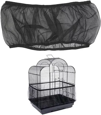 Immagine prodotto di Copertura in nylon per gabbie per uccelli, con rete e protezione in mesh, regolabile, resistente e traspirante