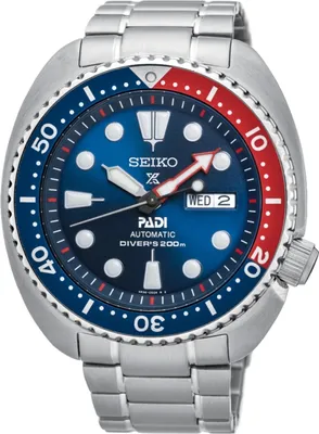 Immagine prodotto di Seiko SRPE99K1 Prospex PADI Turtle orologio subacqueo automatico 20 bar Pepsi acciaio inox uomo